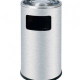 不銹鋼圓形商場(chǎng)垃圾桶