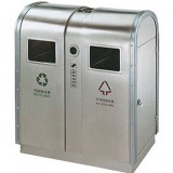 手工制作高檔室內(nèi)不銹鋼高鐵站分類垃圾桶
