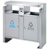 不銹鋼分類地鐵垃圾箱
