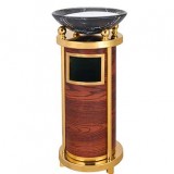 圓形仿木酒店垃圾桶