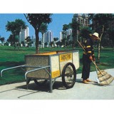 拖掛手推垃圾車