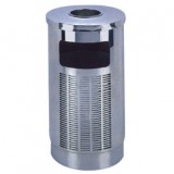 耐用立式?jīng)_孔不銹鋼商場(chǎng)垃圾桶