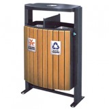 搖擺式鋼木分類(lèi)垃圾箱