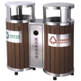 室外分類環(huán)保鋼木垃圾桶