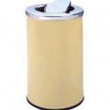 港式翻蓋圓形鐵皮垃圾桶