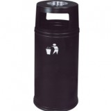 港式烤黑漆鐵皮垃圾桶