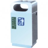 戶外長方形鋼制垃圾桶