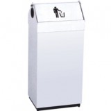 商場翻蓋鋼制垃圾桶