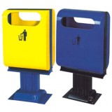 戶外社區(qū)鋼制垃圾桶