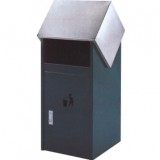 戶外滑蓋鋼制垃圾桶