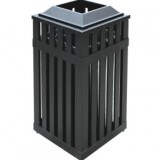 戶外鏤空鋼制垃圾桶