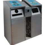 環(huán)衛(wèi)不銹鋼分類垃圾箱