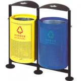 鋼制雙桶分類垃圾桶