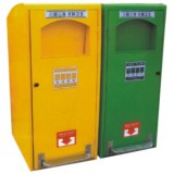 商用創(chuàng)意腳踏式鋼制分類垃圾箱