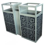 定制花紋分類鋼制垃圾箱