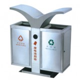 城市環衛翼形戶外分類不銹鋼垃圾箱