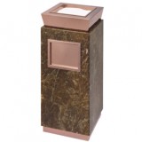 仿石玫瑰金座地煙灰桶