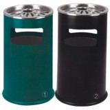 菊花格戶外鋼制垃圾桶