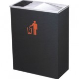 靠墻翻蓋鐵皮果皮箱