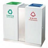 不銹鋼車站分類垃圾桶