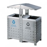 不銹鋼戶外分類環(huán)保垃圾桶