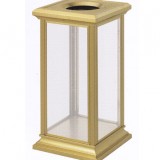 時(shí)尚透視鈦金垃圾桶