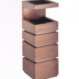 立體古銅鈦金垃圾桶