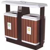 市政分類鋼木垃圾桶