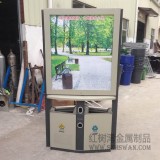 紅樹灣不銹鋼分類廣告果皮箱垃圾桶生產廠家