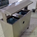 方便清理的戶外分類不銹鋼垃圾箱