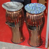 高檔吸煙式室內不銹鋼垃圾桶