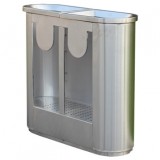 室內雙分類不銹鋼果皮箱