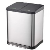室內(nèi)小型不銹鋼腳踏式分類(lèi)垃圾桶