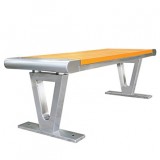 戶外公園景區V形不銹鋼休閑椅