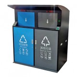 戶外社區(qū)智能感應(yīng)鍍鋅板分類垃圾桶