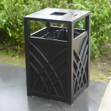 時光淬煉的美學容器戶外復古金屬垃圾桶的匠心之道