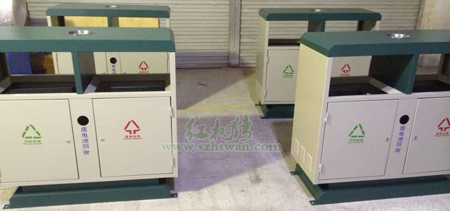 鋼板分類垃圾桶圖片001 鋼板分類垃圾桶圖片001