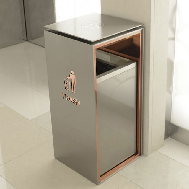 鍍鈦鍍玫瑰金高檔不銹鋼垃圾桶下料方式 鍍鈦鍍玫瑰金高檔不銹鋼垃圾桶下料方式