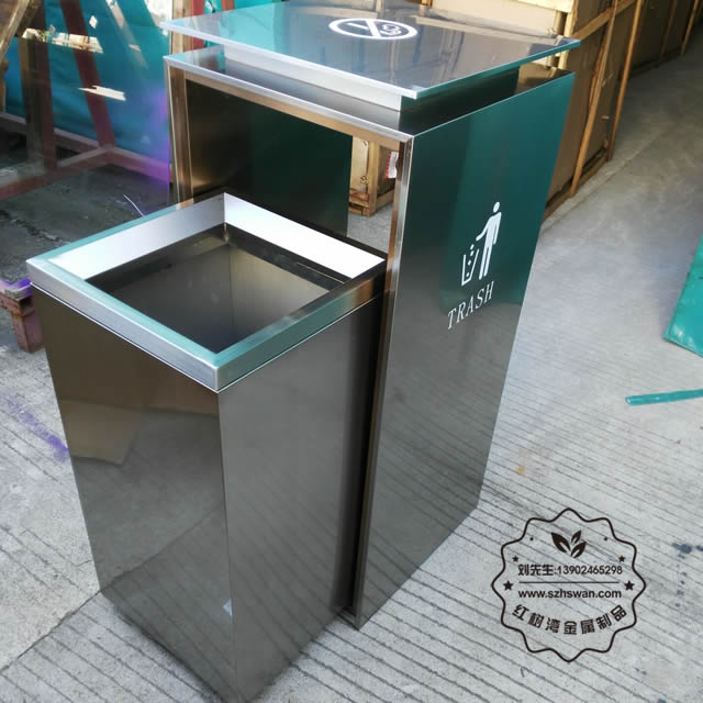 方形不銹鋼垃圾桶圖片001