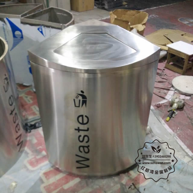 室內不銹鋼垃圾桶圖片002