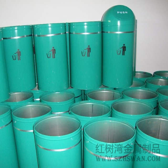 農業銀行鐵皮烤漆垃圾桶