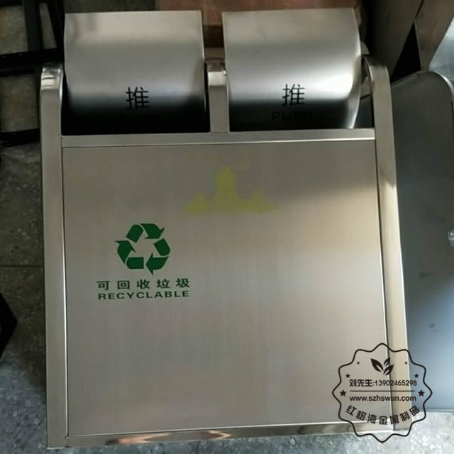南昌滕王閣景區不銹鋼分類垃圾桶02 南昌滕王閣景區不銹鋼分類垃圾桶02