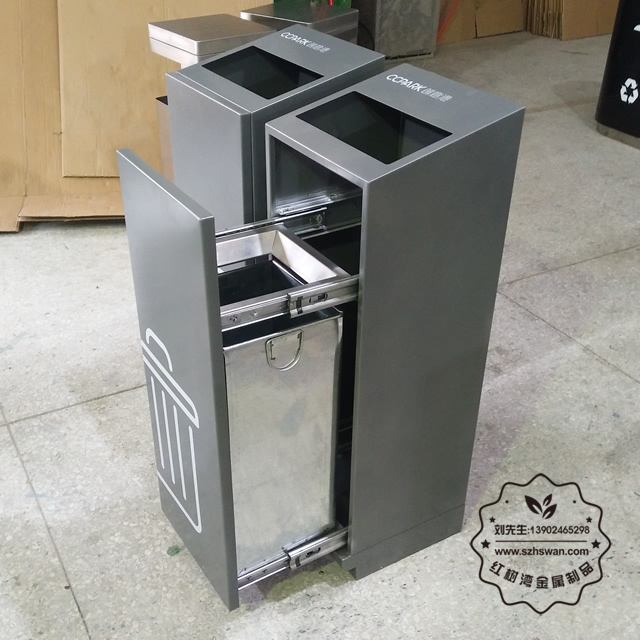 特色不銹鋼垃圾桶圖片009