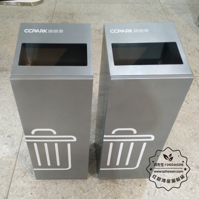 無(wú)蓋不銹鋼垃圾桶照片011