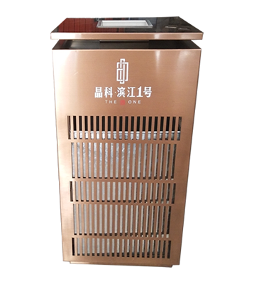 電鍍玫瑰金鏤空室內(nèi)方形不銹鋼垃圾桶主圖