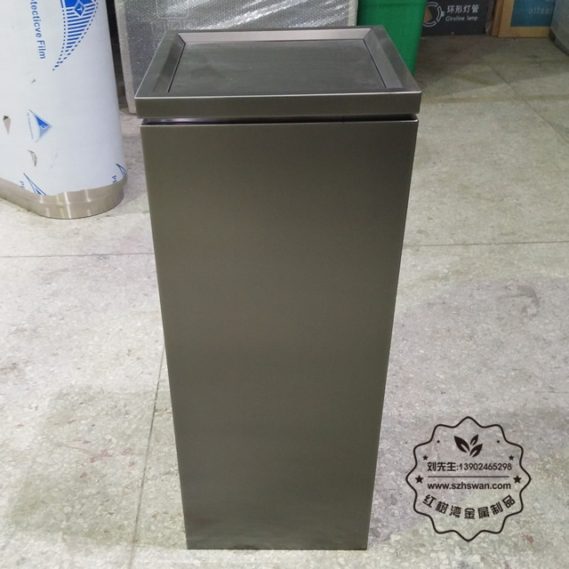 高檔室內不銹鋼垃圾箱圖片