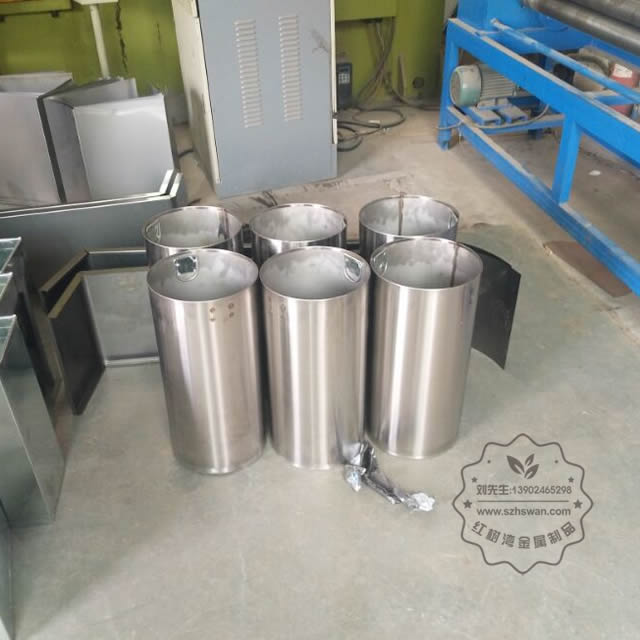 圓柱形不銹鋼垃圾桶內膽 圓柱形不銹鋼垃圾桶內膽