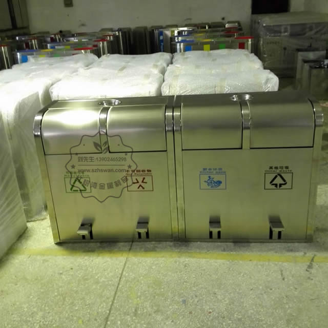 特色不銹鋼垃圾桶圖片003