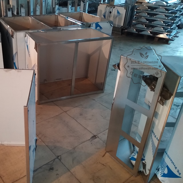 室內(nèi)環(huán)保三分類不銹鋼垃圾箱圖片003