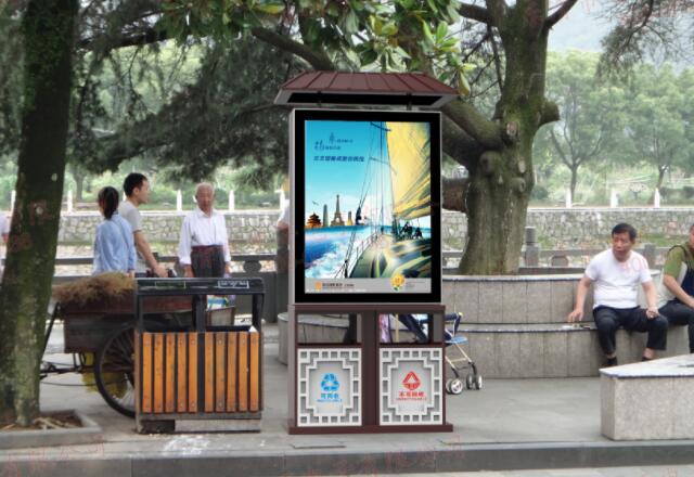 不銹鋼廣告垃圾箱 不銹鋼廣告垃圾箱